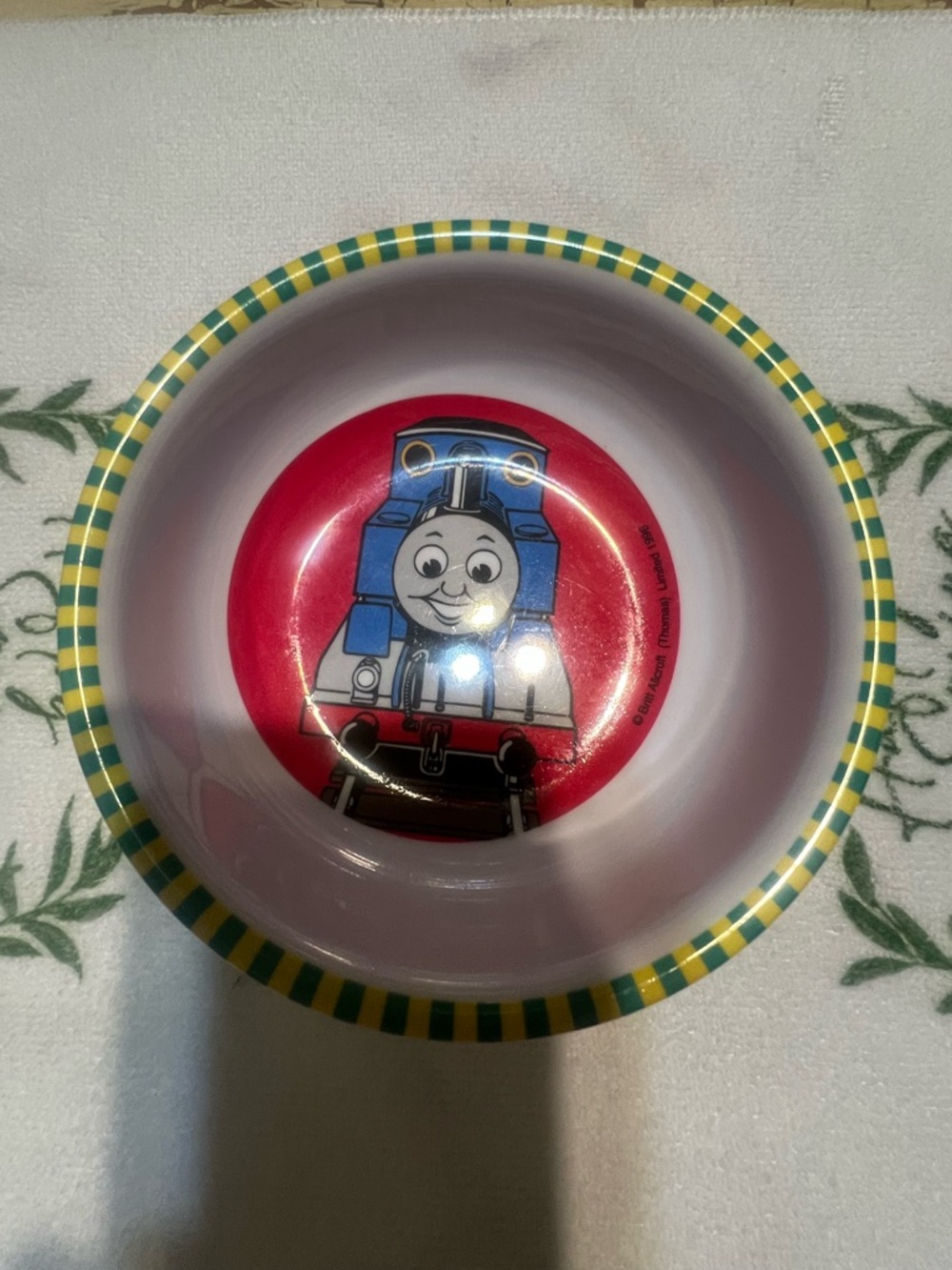 Thomas the Train Melamine Bowl - vintage